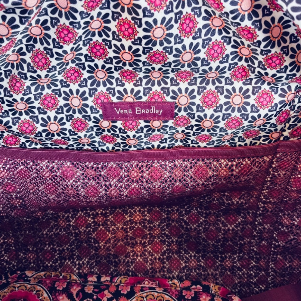 🌸Vera Bradley Small Travel Duffel Duffle Bag Suitcase Spring Break - Picture 9 of 10